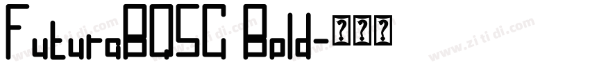 FuturaBQSC Bold字体转换